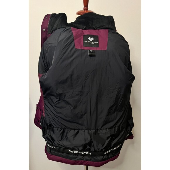NWT $259 Obermeyer Tuscany II Women's 4 Ski Jacket Coat Faux Fur Purple Winter - Picture 8 of 16
